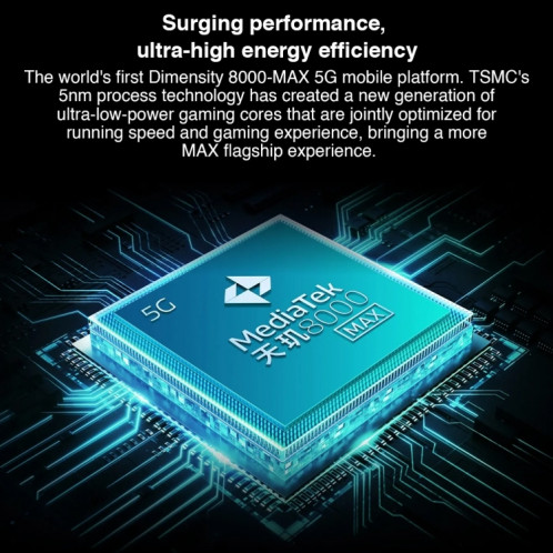 OPPO K10 5G, 8 Go + 256 Go, appareil photo 64MP, version chinoise, Triple caméras arrière, identification d'empreintes digitales latérales, 6,59 pouces ColorOS 12.1 Dimensity 8000-MAX Octa Core jusqu'à 2,75 Ghz, SO447B1339-011