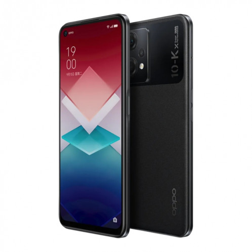 OPPO K10x 5G, 12 Go + 256 Go, appareil photo 64MP, version chinoise, Triple caméras arrière, identification d'empreintes digitales latérales, 6,59 pouces ColorOS 12.1 Qualcomm Snapdragon 695 Octa Core jusqu'à 2,2 SO452B1926-010