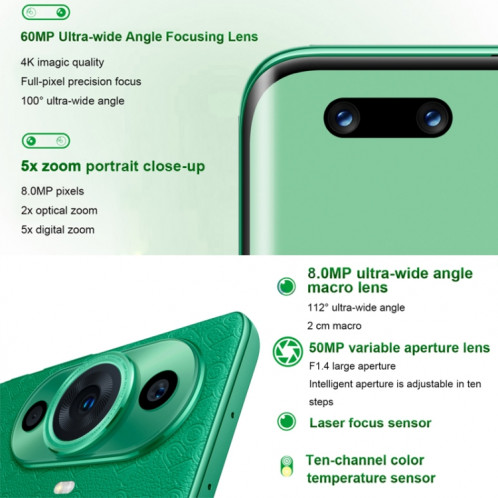 HUAWEI nova 11 Ultra GOA-AL80U, caméra frontale 60MP, 512 Go, version chinoise, Caméras double arrière + double avant, identification des empreintes digitales de l'écran, 6,78 pouces Kunlun Glass HarmonyOS Qualcomm SH480B226-014