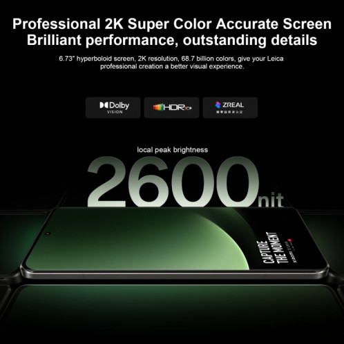 Xiaomi 13 Ultra, appareil photo 50MP, 12 Go + 256 Go, Caméras arrière Quad Leica, identification d'empreintes digitales à l'écran, batterie 5000 mAh, 6,73 pouces 2K OLED MIUI 14 Qualcomm Snapdragon 8 Gen2 Octa Core 4 SX81OG1947-014