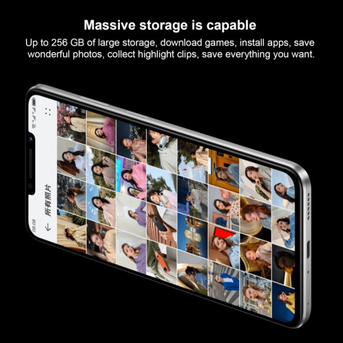 Huawei Enjoy 60X 256 Go STG-AL00, version chinoise, Caméras arrière doubles, identification d'empreintes digitales latérales, batterie 7000 mAh, 6,95 pouces HarmonyOS 3.0 Qualcomm Snapdragon 680 Octa Core 2,4 GHz, SH86EM1927-011