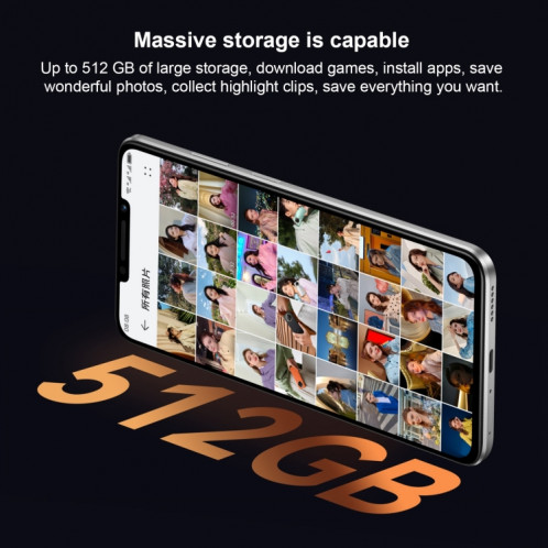 Huawei Enjoy 60X 512 Go STG-AL00, version chinoise, Caméras arrière doubles, identification d'empreintes digitales latérales, batterie 7000 mAh, 6,95 pouces HarmonyOS 3.0 Qualcomm Snapdragon 680 Octa Core 2,4 GHz, SH487B207-011