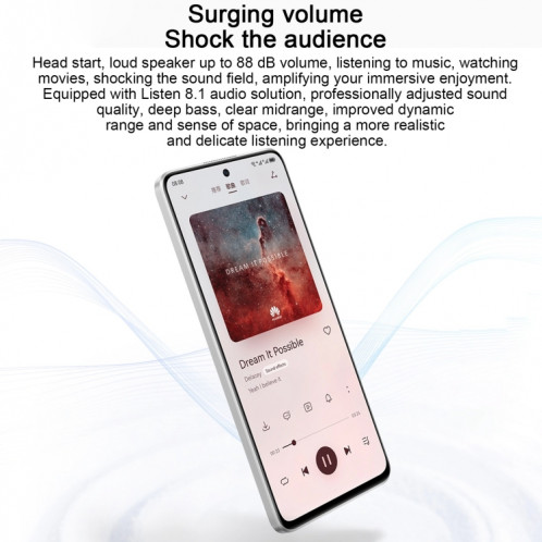 Huawei Enjoy 60 Pro 128 Go MAO-AL00, version chinoise, Caméras arrière doubles, identification d'empreintes digitales latérales, batterie 5000 mAh, 6,8 pouces HarmonyOS 3.0 Qualcomm Snapdragon 680 Octa Core, réseau : SH504B315-010
