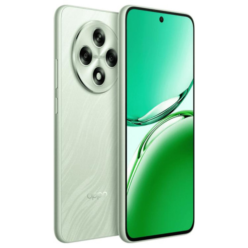 OPPO A3i Plus, 12 Go + 256 Go, écran 6,7 pouces, lecteur d'empreintes digitales, ColorOS 14.0, Qualcomm Snapdragon 695 5G Octa Core, OTG, réseau 5G (vert) SO560G1514-015