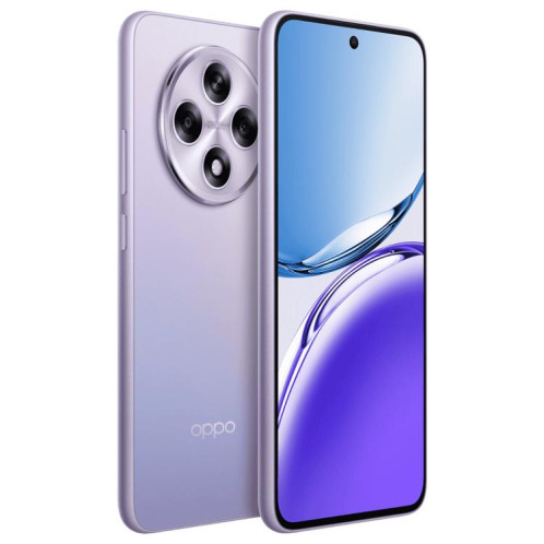 OPPO A3i Plus, 12 Go + 256 Go, écran 6,7 pouces, reconnaissance d'empreintes digitales, ColorOS 14.0, Qualcomm Snapdragon 695 5G Octa Core, OTG, réseau 5G (violet) SO560P1438-015