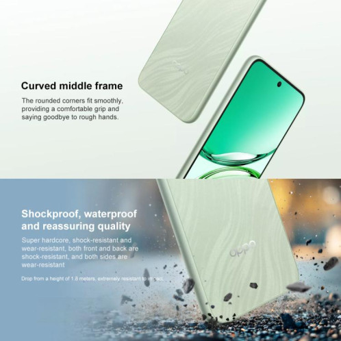 OPPO A3i Plus, 12 Go + 256 Go, écran 6,7 pouces, reconnaissance d'empreintes digitales, ColorOS 14.0, Qualcomm Snapdragon 695 5G Octa Core, OTG, réseau 5G (violet) SO560P1438-015