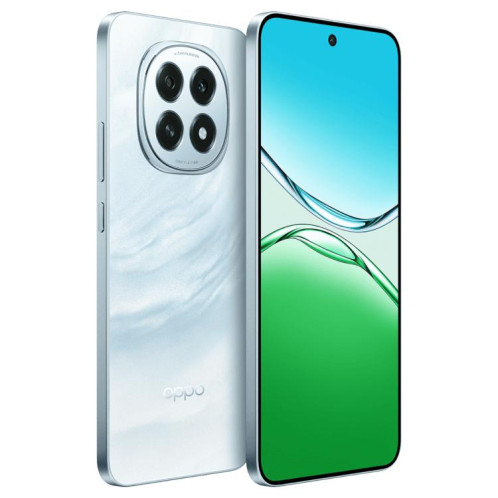 OPPO A5 5G, 12 Go + 256 Go, écran 6,7 pouces, reconnaissance d'empreintes digitales, ColorOS 15.0, Qualcomm Snapdragon 6 Gen 1 Octa Core, OTG, NFC, réseau 5G (bleu) SO564L1094-019