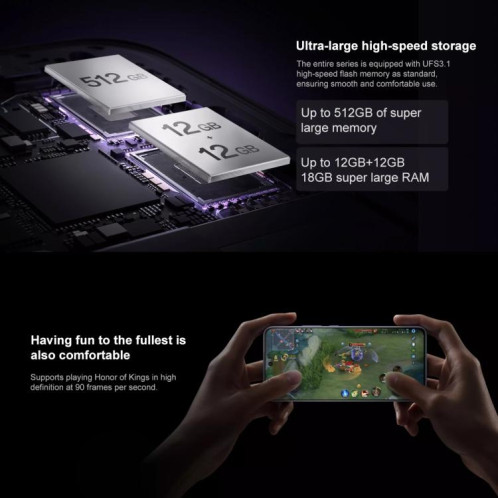 OPPO A5 Pro, 12 Go + 256 Go, écran 6,7 pouces, lecteur d'empreintes digitales, ColorOS 15.0, MediaTek Dimensity 7300 Octa Core, OTG, NFC, réseau 5G (blanc) SO568W516-021