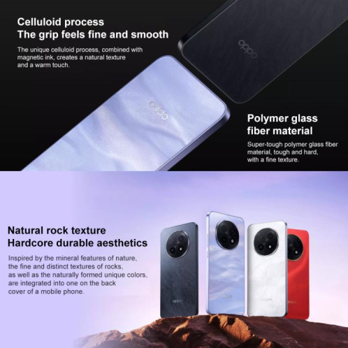OPPO A5 Pro, 12 Go + 256 Go, écran 6,7 pouces, lecteur d'empreintes digitales, ColorOS 15.0, MediaTek Dimensity 7300 Octa Core, OTG, NFC, réseau 5G (blanc) SO568W516-021