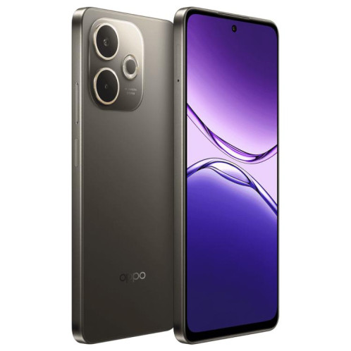 OPPO A5 Vitality 5G, 8 Go + 256 Go, lecteur d'empreintes digitales latéral, 6,67 pouces, ColorOS 15.0, MediaTek Dimensity 6300 Octa Core, OTG, réseau 5G (noir) SO570B276-018