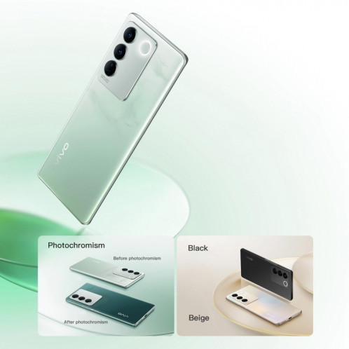 vivo S16 5G, appareil photo 64MP, 12 Go + 256 Go, Caméras triple arrière, identification d'empreintes digitales Srceen, batterie 4600 mAh, 6,78 pouces Android 13 OriginOS 3 Qualcomm Snapdragon 870 Octa Core jusqu'à SV802B1196-011