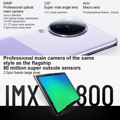 Xiaomi Civi 3 5G, appareil photo 50MP, 12 Go + 512 Go, Caméras arrière triples + caméras frontales doubles, identification d'empreintes digitales à l'écran, batterie 4500 mAh, MIUI 6,55 pouces 14 Dimensity SX828H281-012
