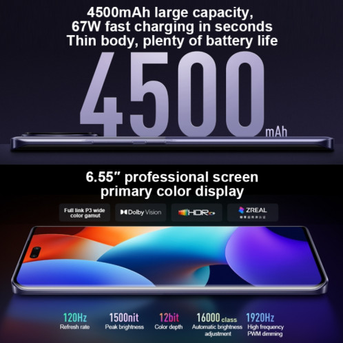 Xiaomi Civi 3 5G, appareil photo 50MP, 12 Go + 512 Go, Caméras arrière triples + caméras frontales doubles, identification d'empreintes digitales à l'écran, batterie 4500 mAh, MIUI 6,55 pouces 14 Dimensity SX828H281-012