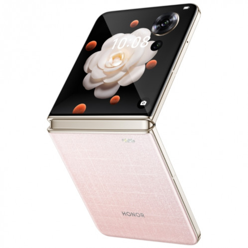 Honor Magic V Flip, 12 Go + 1 To, écran 6,8 pouces + 4,0 pouces MagicOS 8.0 Snapdragon 8+ Gen 1 Octa Core, réseau : 5G, NFC, OTG (rose) SH920F430-022