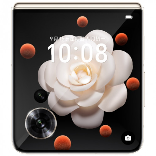 Honor Magic V Flip, 12 Go + 1 To, écran 6,8 pouces + 4,0 pouces MagicOS 8.0 Snapdragon 8+ Gen 1 Octa Core, réseau : 5G, NFC, OTG (blanc) SH920W1884-022