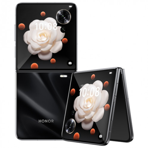 Honor Magic V Flip, 12 Go + 256 Go, écran 6,8 pouces + 4,0 pouces MagicOS 8.0 Snapdragon 8+ Gen 1 Octa Core, réseau : 5G, NFC, OTG (noir) SH921B641-022