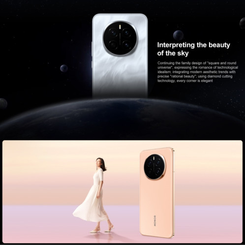 Honor Magic7, 12 Go + 256 Go, écran empreinte digitale, 6,78 pouces MagicOS 9.0 / Android 15 Snapdragon 8 Elite 3 nm Octa Core, réseau : 5G, NFC, OTG, prise en charge de Google Play (noir) SH980B250-015