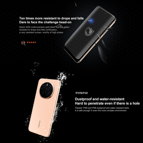 Honor Magic7, 12 Go + 256 Go, écran empreinte digitale, 6,78 pouces MagicOS 9.0 / Android 15 Snapdragon 8 Elite 3 nm Octa Core, réseau : 5G, NFC, OTG, prise en charge de Google Play (noir) SH980B250-015