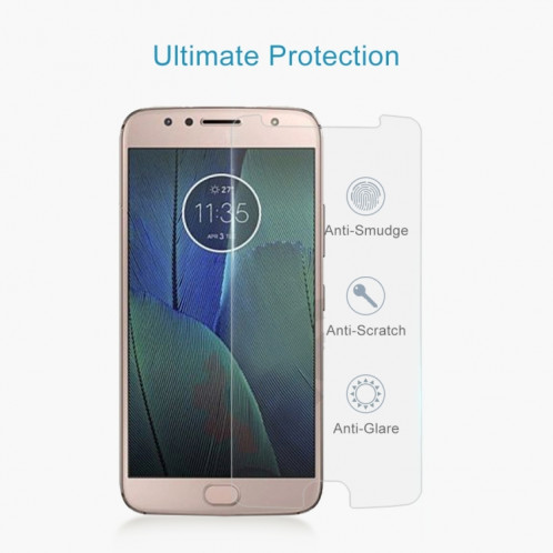 Pour Motorola Moto G5S Plus 0.3mm 9H dureté de Surface 2.5D Film anti-déflagrant en verre trempé Non plein écran SD15911082-07