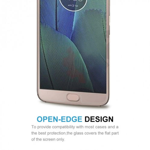 Pour Motorola Moto G5S Plus 0.3mm 9H dureté de Surface 2.5D Film anti-déflagrant en verre trempé Non plein écran SD15911082-07