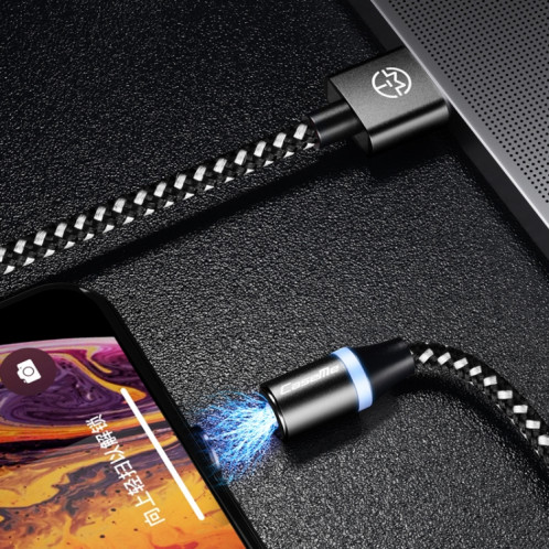 Câble de chargement magnétique CaseMe Series 2 USB vers Micro USB, longueur: 1 m (bleu foncé) SC131D148-014