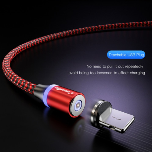 Câble de chargement magnétique CaseMe Series 2 USB vers Micro USB, longueur: 1 m (bleu foncé) SC131D148-014