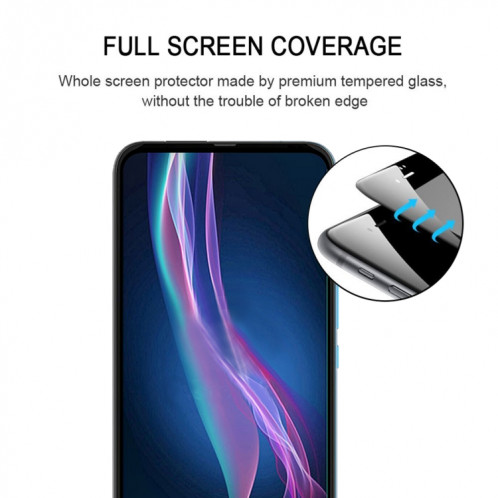 Pour Motorola Moto One Fusion Plus Full Glue Film en verre trempé plein écran SH1157700-08