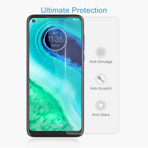 Pour Motorola Moto G8 50 PCS 0.26mm 9H 2.5D Film en verre trempé SH1862417-08