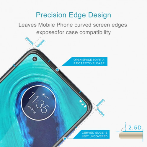Pour Motorola Moto G8 0.26mm 9H 2.5D Film en verre trempé SD1186169-08