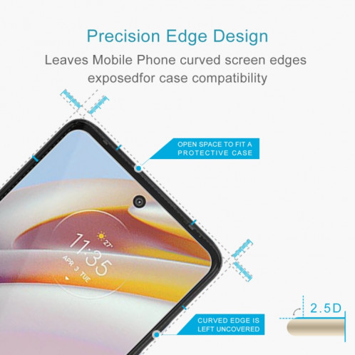 Pour Motorola Moto G60 / G51 / Moto G60S 0.26mm Milieu de verre trempé de 9h 2.5D SD137057-08