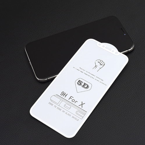 9H 5D Full Glue Film en verre trempé plein écran pour Motorola Moto G7 Play SH16341682-05