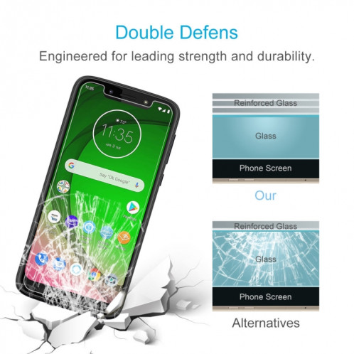100 PCS 0.26mm 9H 2.5D Film en verre trempé pour Motorola Moto G7 Play SH48071005-09