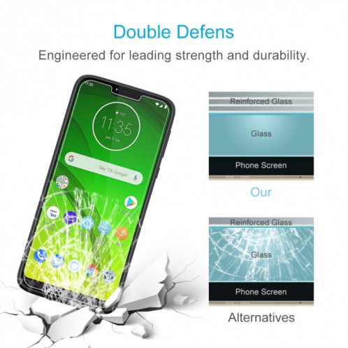 Film en verre trempé 0.26mm 9H 2.5D pour Motorola Moto G7 Power SD4812751-07