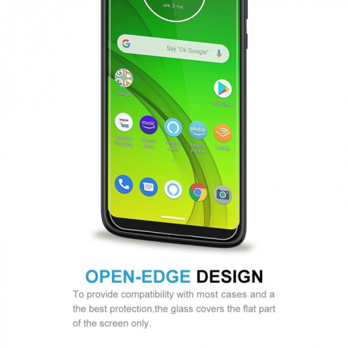 Film en verre trempé 0.26mm 9H 2.5D pour Motorola Moto G7 Power SD4812751-07