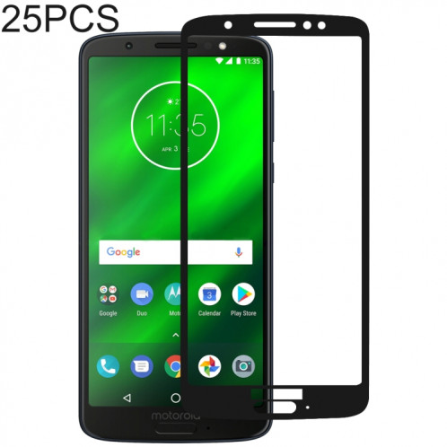 25 PCS Full Glue Film de protection d'écran en verre trempé pour Motorola Moto G6 SH54211007-07