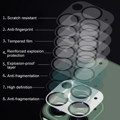 Film en verre trempé de la caméra arrière HD pour iPhone 13 Mini SH7688342-08