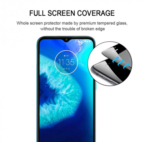 Pour Motorola Moto G8 Power Lite Full Glue Film en verre trempé plein écran SH9239538-08
