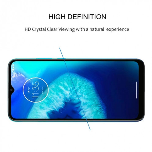 Pour Motorola Moto G8 Power Lite Full Glue Film en verre trempé plein écran SH9239538-08