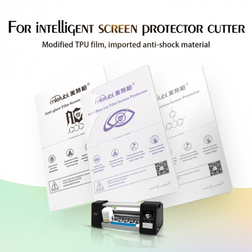 50 pcs 12 x 18 cm Téléphone Fosted Confidentialité TPU Fournitures de film Soft Hydrogel Soft pour Cutter Intelligent Protecteur SH9245671-07