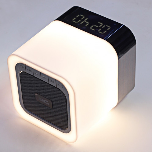 MUSKY DY 28 LED Lumière 3D Musique Mini Haut-parleur Bluetooth, Alarme Horloge De Support / AUX, Pour iPhone, Galaxie, Sony, Lenovo, HTC, Huawei, Google, LG, Xiaomi, Autres Smartphones SH02601854-010