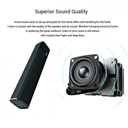 Haut-parleur portable Bluetooth haut-parleur d'extrêmes graves Super Bass SL-1000S 20W avec micro et mains libres, pour iPhone, iPad, Galaxy, Sony, Lenovo, HTC, Huawei, Google, LG, Xiaomi, autres smartphones SH262B266-011