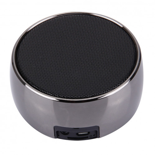 Haut-parleur stéréo portable Bluetooth BS01, avec microphone intégré, prise en charge des appels mains libres et carte TF & AUX IN, distance Bluetooth: 10 m (gris noir) SH810B76-019