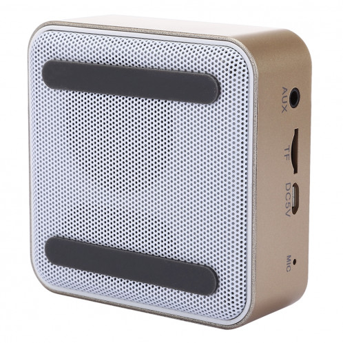 Haut-parleur stéréo portable Bluetooth, avec micro et lumière intégrés, prise en charge des appels mains libres et carte TF & AUX IN, distance Bluetooth: 10 m (or) SH900J528-011