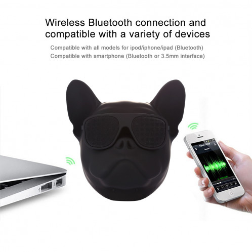 AEROBULL Bulldog Mode Haut-parleur stéréo sans fil Bluetooth, Prise en charge Aux & Carte TF, Pour téléphones portables / tablettes / ordinateurs portables, Prise en charge de la carte TF et entrée AUX, SH922B1447-011