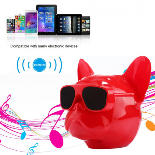 Haut-parleur stéréo sans fil Bluetooth de mode Bulldog AEROBULL, prise en charge Aux & Carte TF, pour téléphones mobiles / tablettes / ordinateurs portables, carte TF de soutien et entrée AUX, Bluetooth SH922R458-011