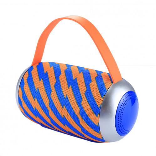 Haut-parleur portable Bluetooth TG112, avec fonction radio FM et Radio, prise en charge des cartes mains libres et TF et lecture de disque U (orange + bleu) SH18EL862-07