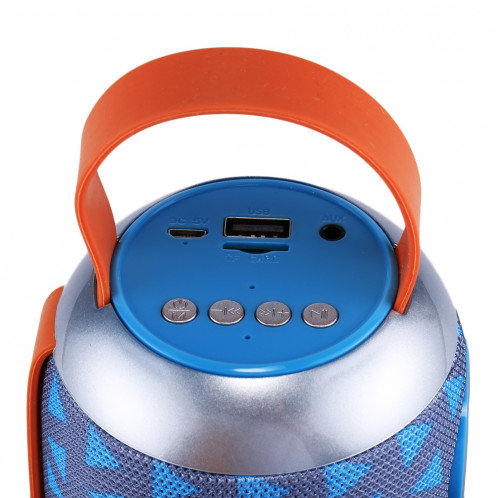 Haut-parleur portable Bluetooth TG112, avec fonction radio micro et FM, prise en charge des cartes mains libres et TF et lecture de disque U (gris + bleu) SH18HL74-06
