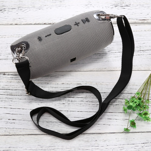 Haut-parleur stéréo portable Bluetooth V4.1 avec dragonne, MIC intégré, carte TF de soutien et AUX IN, distance Bluetooth: 10 m (gris) SH156H1861-08