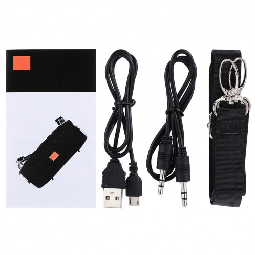 Haut-parleur stéréo portable Bluetooth V4.1 avec dragonne, MIC intégré, carte TF de soutien et AUX IN, distance Bluetooth: 10 m SH3156697-09