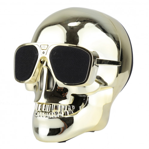 Lunettes de soleil Bluetooth Skull Haut-parleur stéréo pour iPhone, Samsung, HTC, Sony et autres smartphones (Gold) SH159J169-07